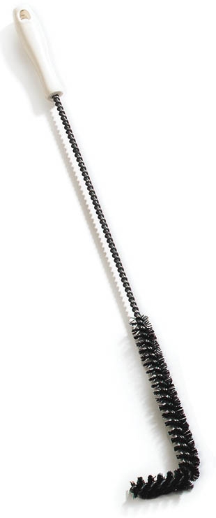 Carlisle Cool Temperature L-Tipped Fryer Brush - 23 inch, with 7/8 inch Nylon Bristle -- 12 per case