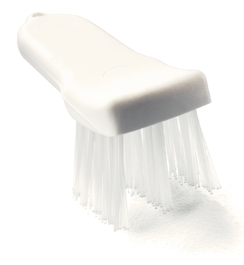 Carlisle Sparta White Lettuce Cutter Brush - 2 1/2 inch, with Stiff Nylon Bristle -- 12 per case