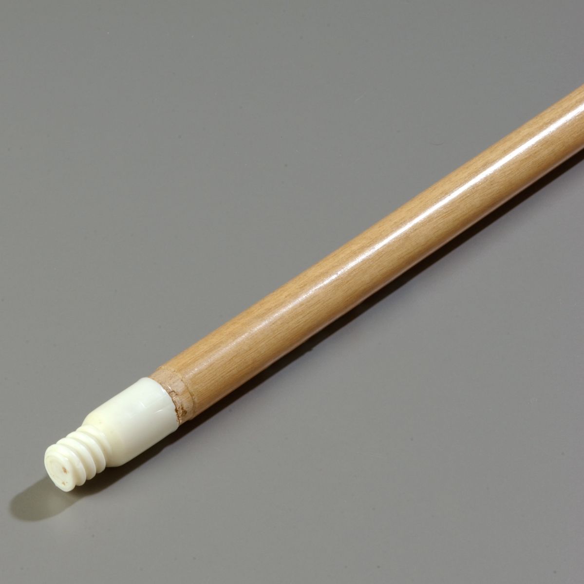 Carlisle Durable Threaded 60 Inch Nylon Tip Wood Handle, 15/16 Inch Diameter -- 12 Per Case