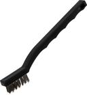 Carlisle Tooth Brush Style Utility Brush - 7 inch, with 1/2 inch Stainless Steel Bristle, Plastic Handle -- 12 per case