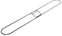 36 inch Length Zinc Plated Metal Standard Dust Mop Frame - 12 per case