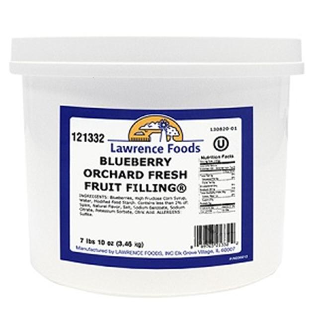Lawrence Foods Whole Blueberry Filling, 0.75 Gallon -- 4 per case