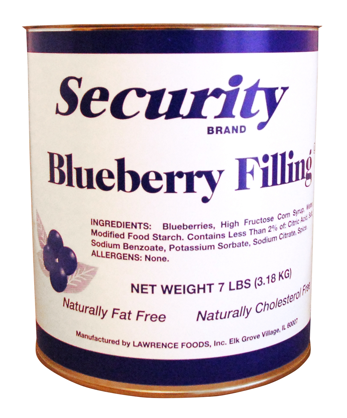 Security Blueberry Filling 6 no.10 Can