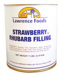 Lawrence Foods Whole Strawberry Rhubarb Filling, 7 Pound -- 6 per case