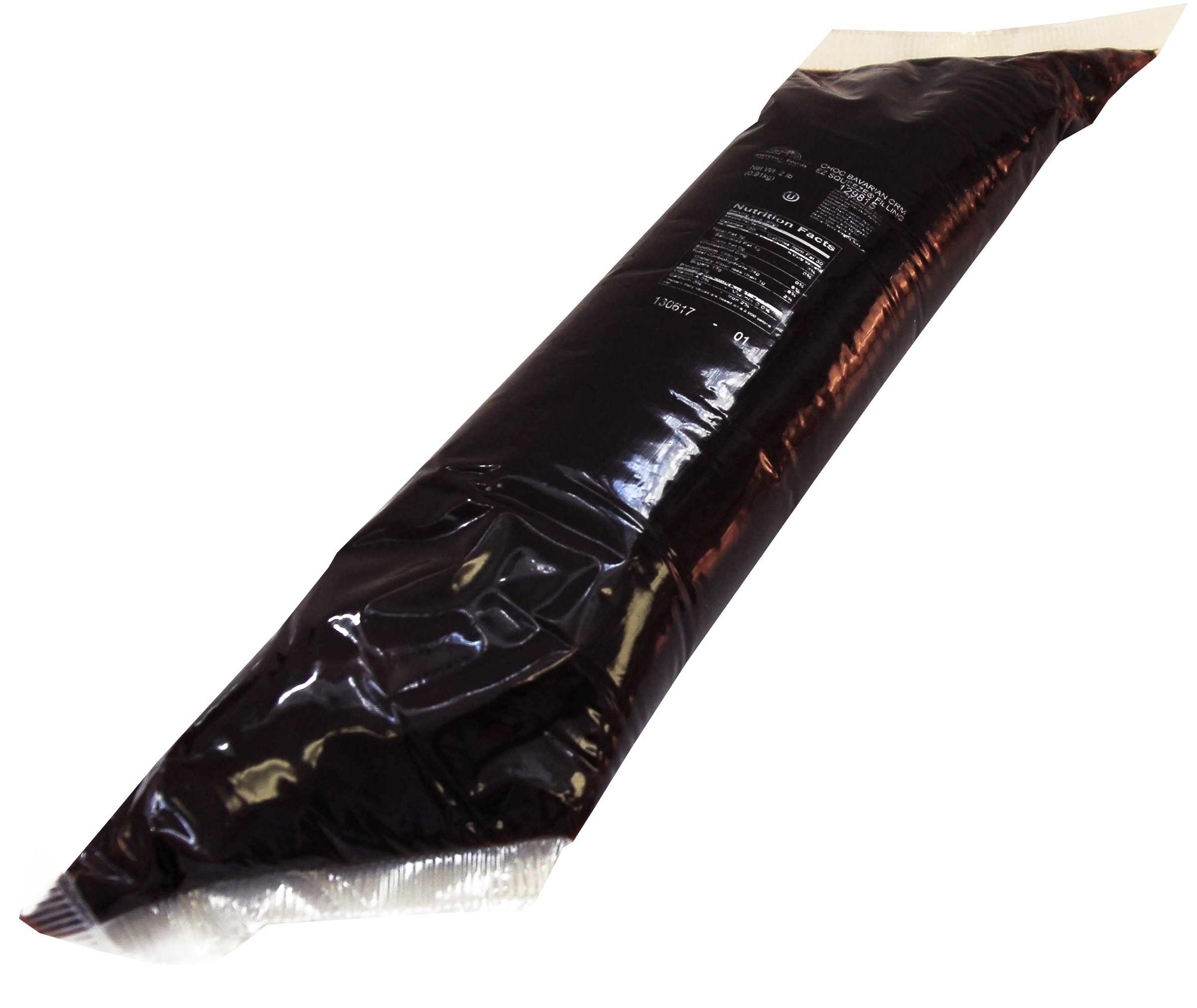 Lawrence Foods EZ Squeeze Chocolate Bavarian Creme Filling, 2 Pound -- 12 per case