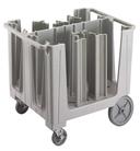 Cambro S Series Adjustable Dish Caddy with 6 Divider, Speckled Gray, 29.125 x 38.25 x 32.375 inch.