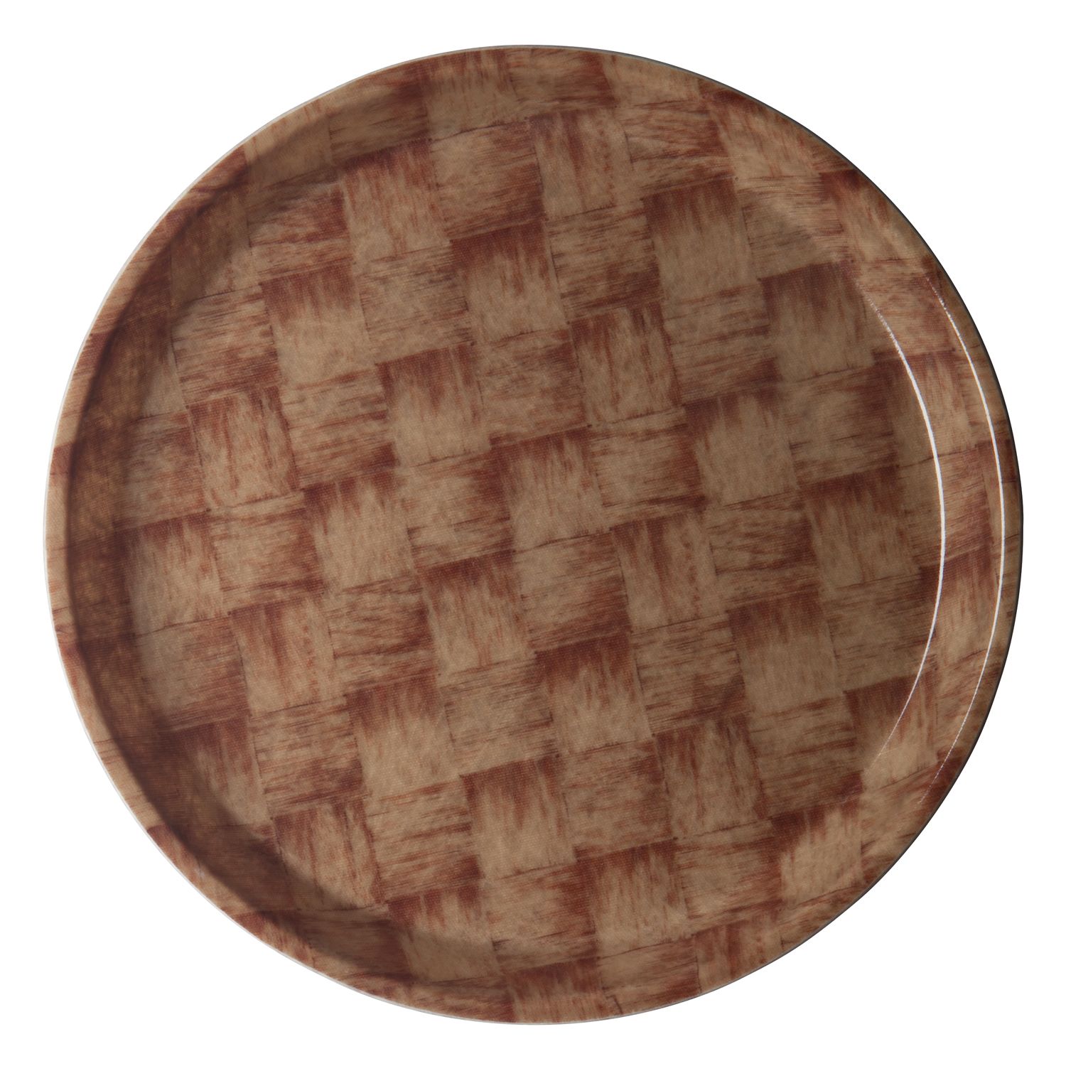 Cambro Camtrays Dark Basketweave Fiberglass Round Tray, 10 Inch -- 12 Per Case