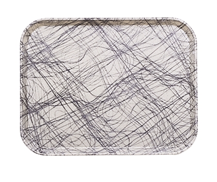 Cambro Rectangular Camtray, Swirl Gray, 14 x 18 inch -- 12 per case.