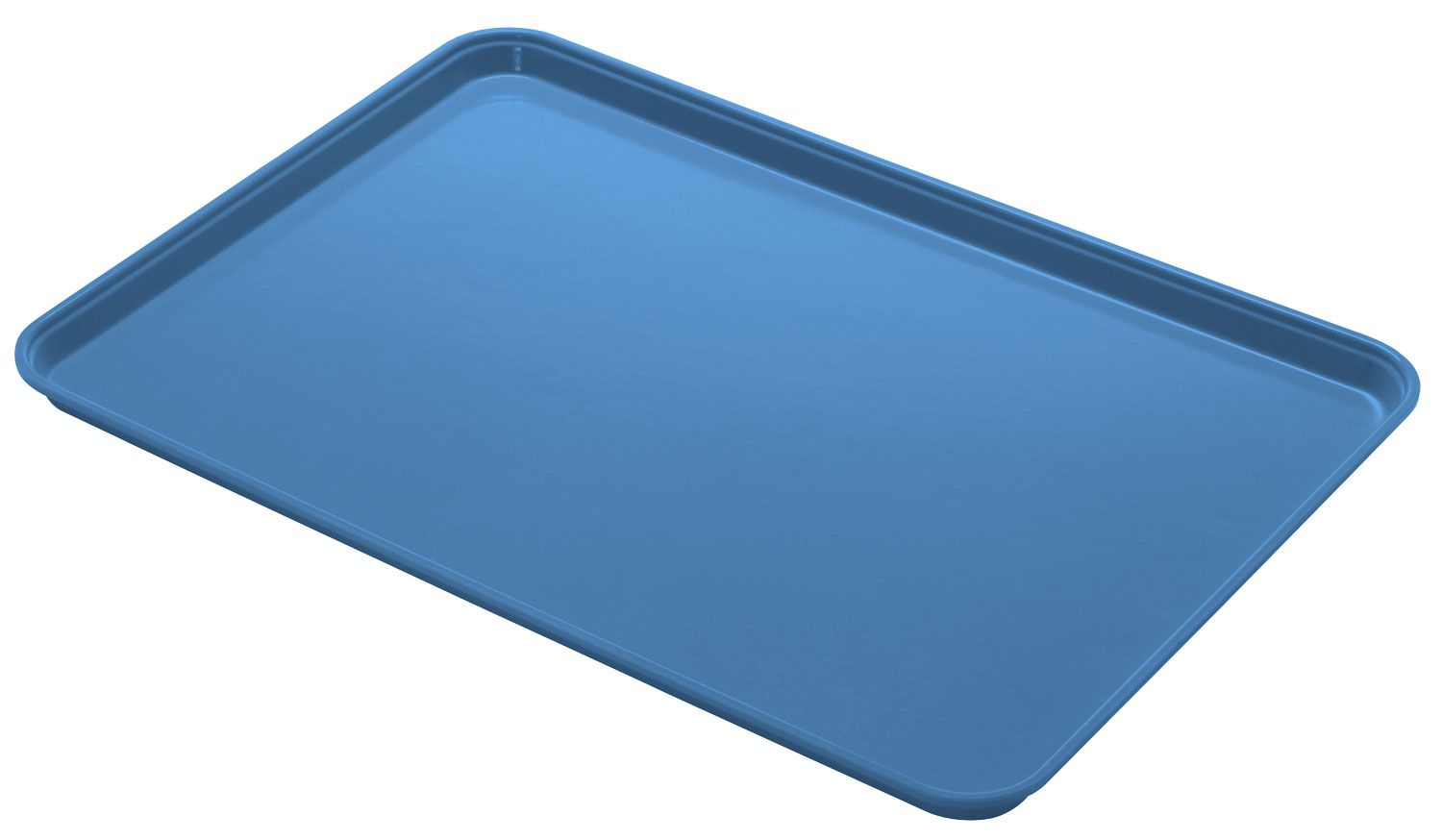 Cambro Camlite Blue Fiberglass Rectangular Serving Tray, 25 3/4 X 17 7/8 Inch -- 12 Per Case