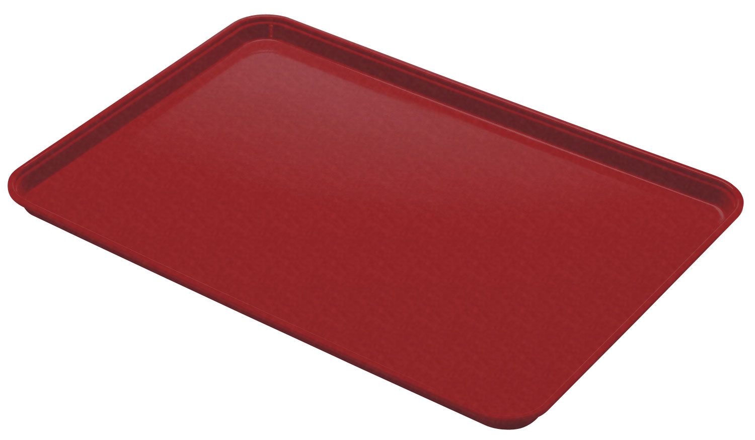 Cambro Camlite Steel Red Fiberglass Rectangular Serving Tray, 25 3/4 X 17 7/8 Inch -- 12 Per Case