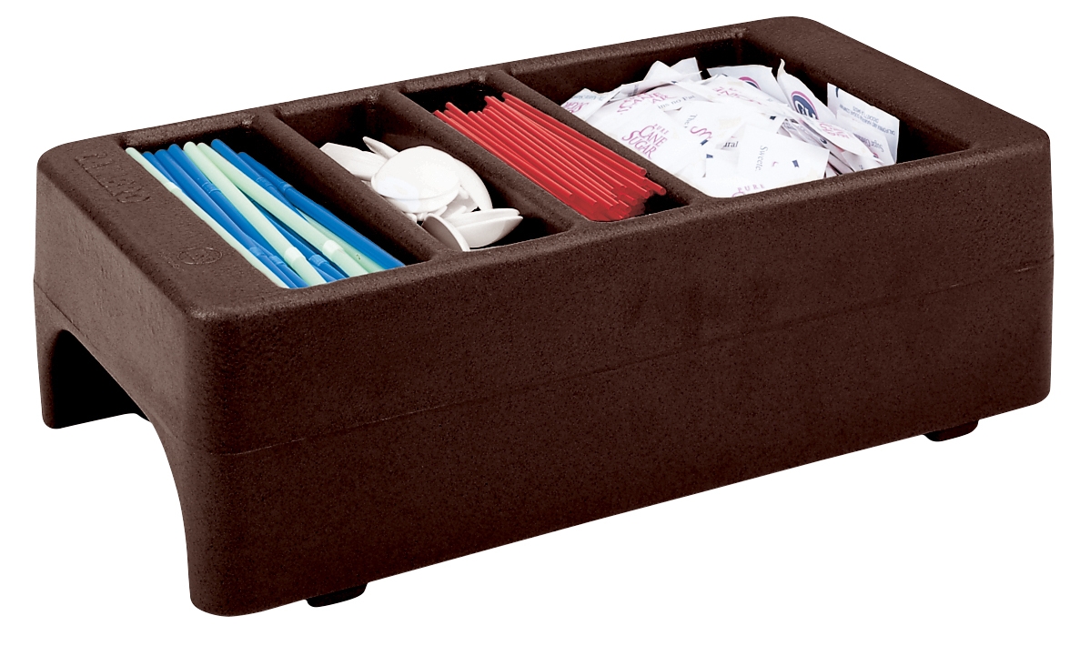 Cambro Condiment Holder for 2.5 and 3.75 Gallon Camtainer and Ultra Camtainer, Dark Brown.