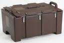Camcarrier 100 Series Insulated Top Loading Food Pan Carrier, Dark Brown, 24 Quarts.