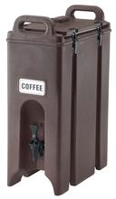Camtainer Plastic Insulated Beverage Dispenser, Dark Brown, 5 1/2 Gallon.