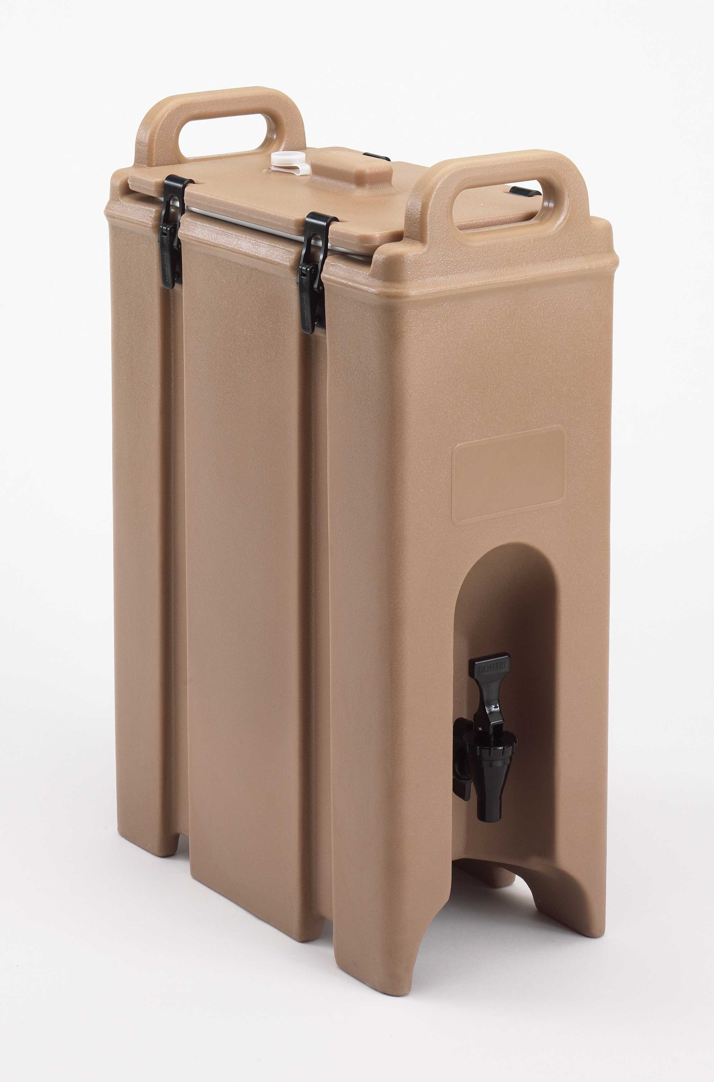 Camtainer Plastic Insulated Beverage Dispenser, Coffee Beige, 5 1/2 Gallon.