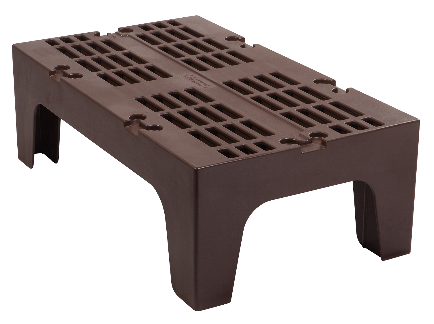 Cambro Slotted Brown Dunnage Rack, Dark Brown, 36 inch.