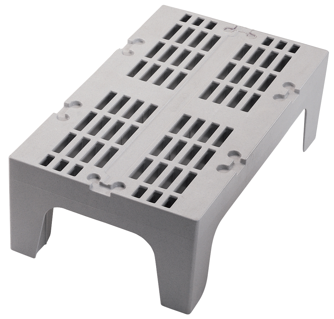 Cambro Slotted Brown Dunnage Rack, Speckled Gray, 48 inch.