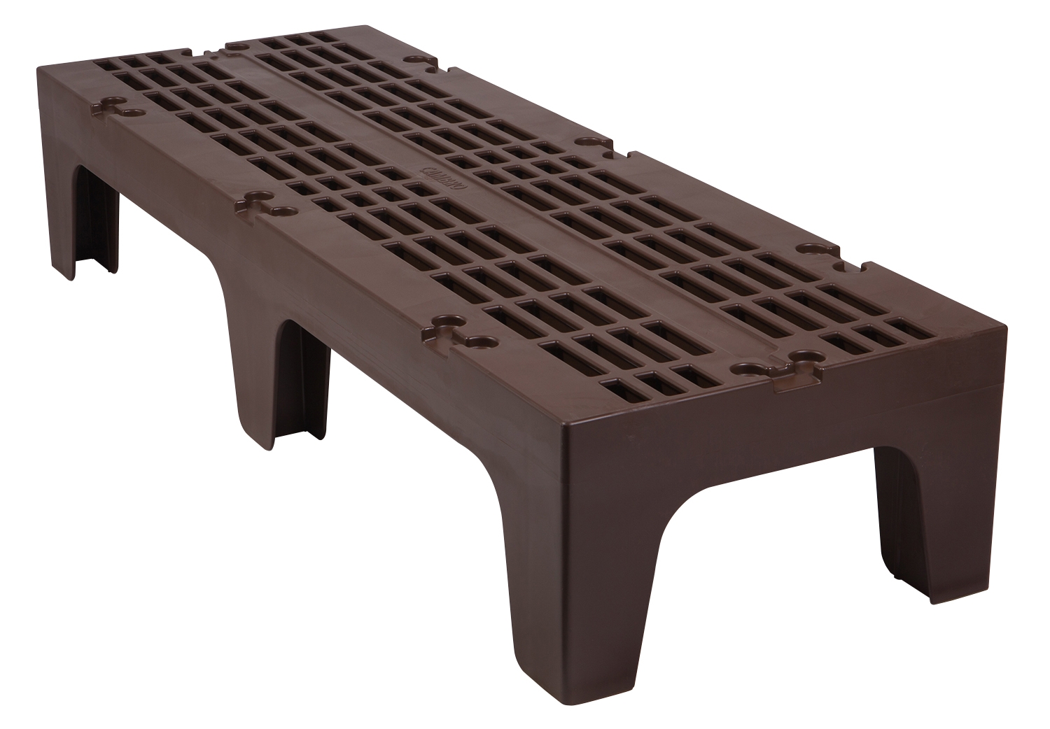 Cambro Slotted Top Dunnage Rack, Dark Brown, 60 inch.