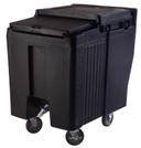 Cambro SlidingLid Tall Ice Caddy, Black, 23 x 31 1/2 x 34 1/2 inch.