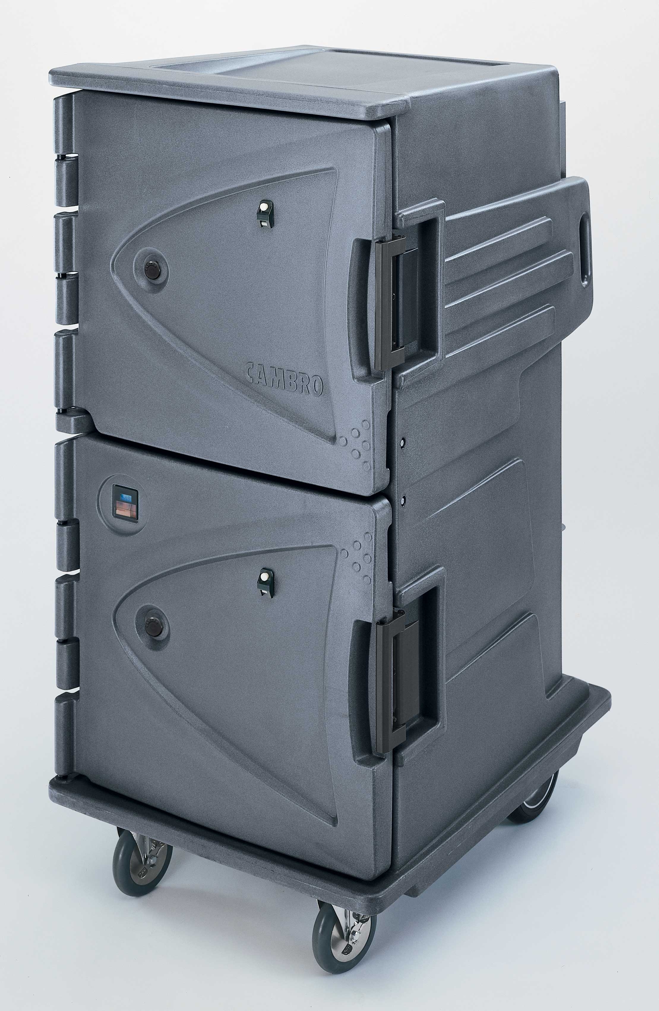 Camtherm Fahrenheit Thermometer Hot Electric Tall Profile Food Holding Cabinet, Granite Gray, 30 1/2 x 39 x 64 3/4 inch.