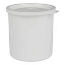 Crock With Lid, White, 1.2 Quart -- 12 per case.
