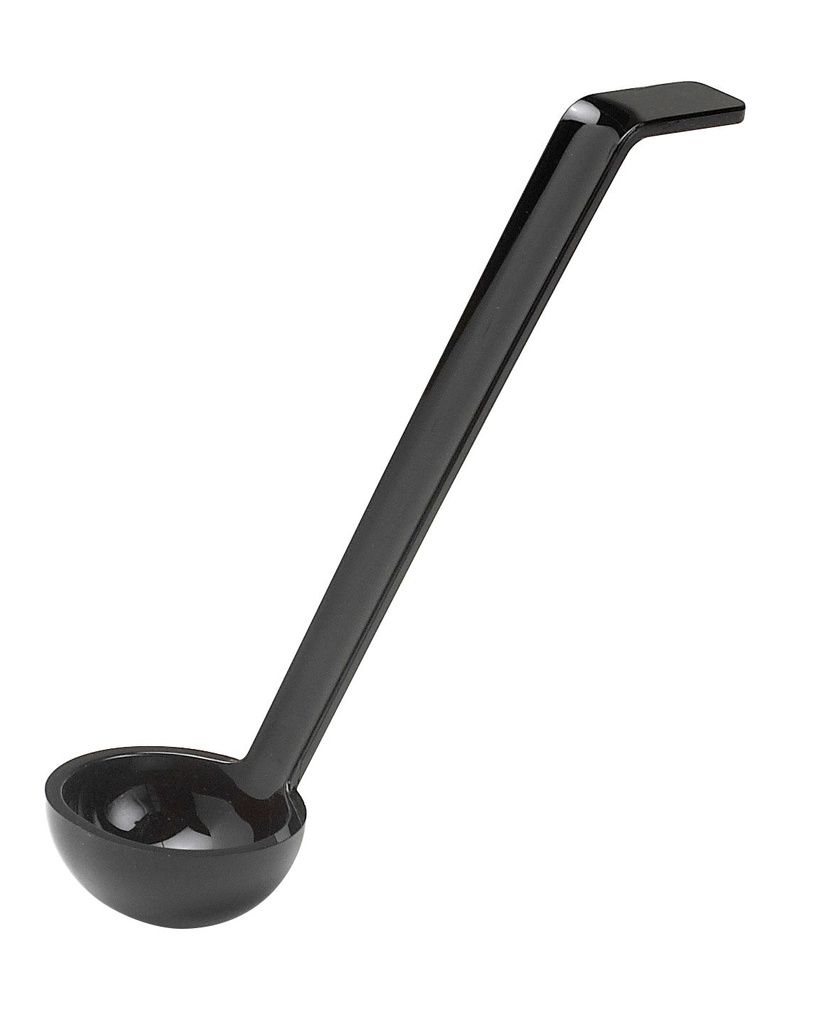 Cambro Plain Ladle, Black, 1 Ounce -- 12 per case.