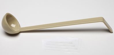 Cambro Plain Ladle, Beige, 1 Ounce -- 12 per case.