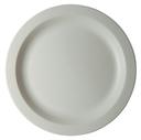 Cambro Plastic Narrow Rim Plate, White, 10 inch -- 48 per case.