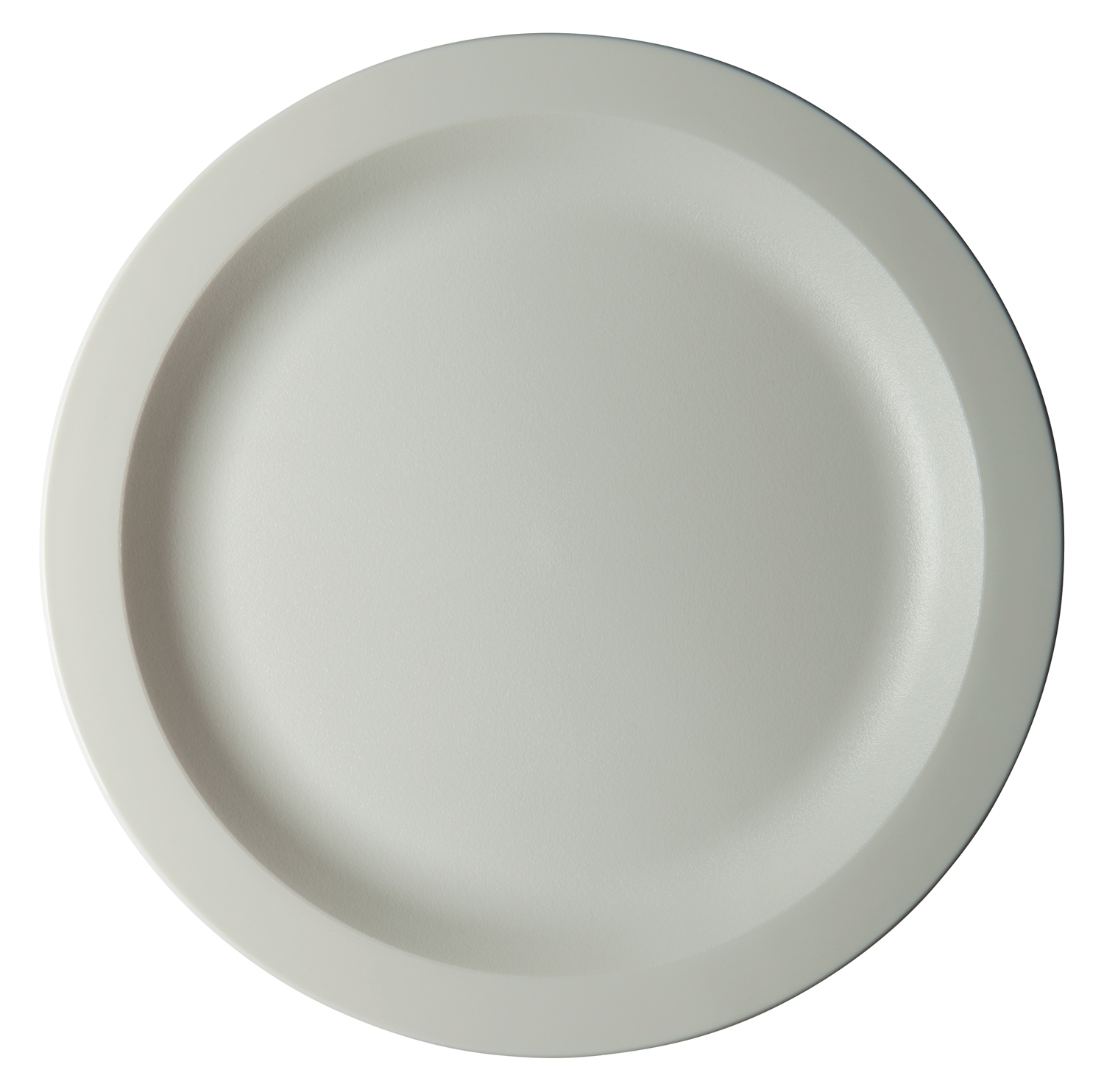 Cambro Plastic Narrow Rim Plate, White, 10 inch -- 48 per case.