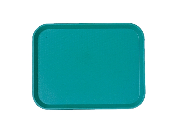 Cambro Fast Food Tray, Teal, 10 7/16 X 13 9/16 inch -- 24 per case.