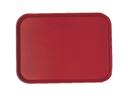 Cambro Fast Food Tray, Cranberry, 10 7/16 X 13 9/16 inch -- 24 per case.