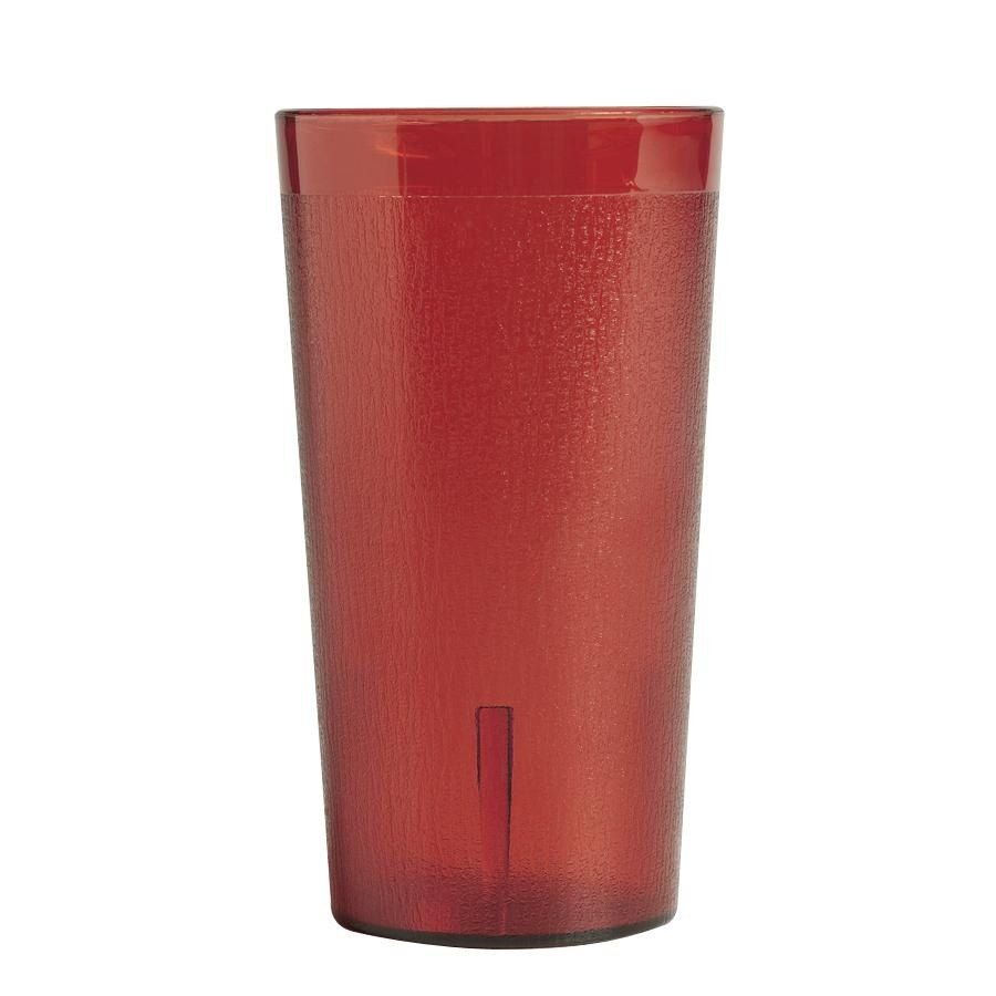 Cambro Colorware Ruby Red San Plastic Tumbler, 12.6 Ounce Capacity -- 72 Per Case