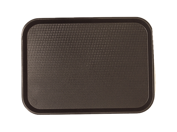 Cambro Fast Food Tray, Black, 11 7/8 X 16 1/8 inch -- 24 per case.