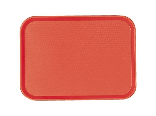 Cambro Red Polypropylene Fast Food Tray, 13 13/16 X 17 3/4 Inch -- 12 Per Case