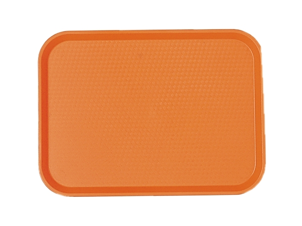 Cambro Fast Food Tray, Orange, 13 13/16 X 17 3/4 inch -- 12 per case.