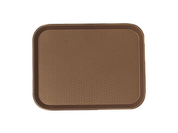 Cambro Brown Polypropylene Fast Food Tray, 13 13/16 X 17 3/4 Inch -- 12 Per Case