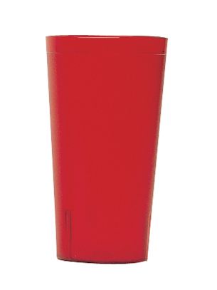 Cambro Colorware Ruby Red San Plastic Tumbler, 16.4 Ounce Capacity -- 72 Per Case