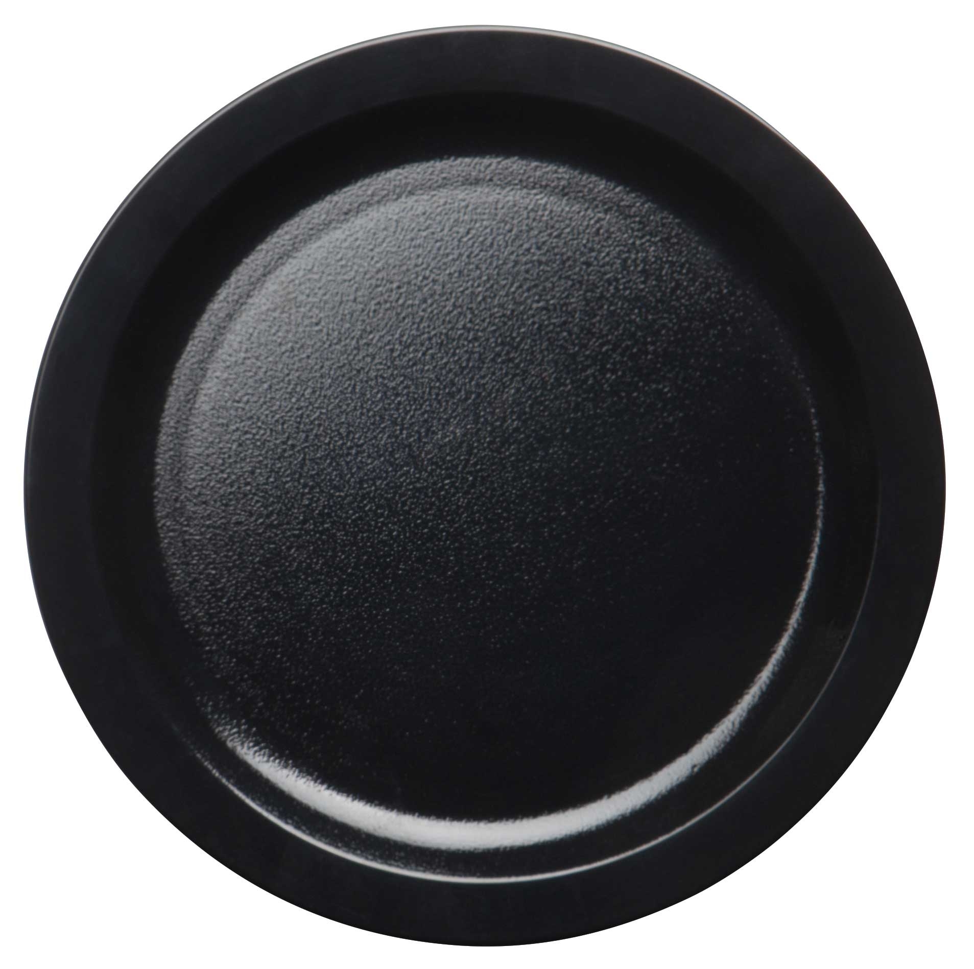 Cambro Narrow Rim Plate, Black, 9 inch -- 48 per case.