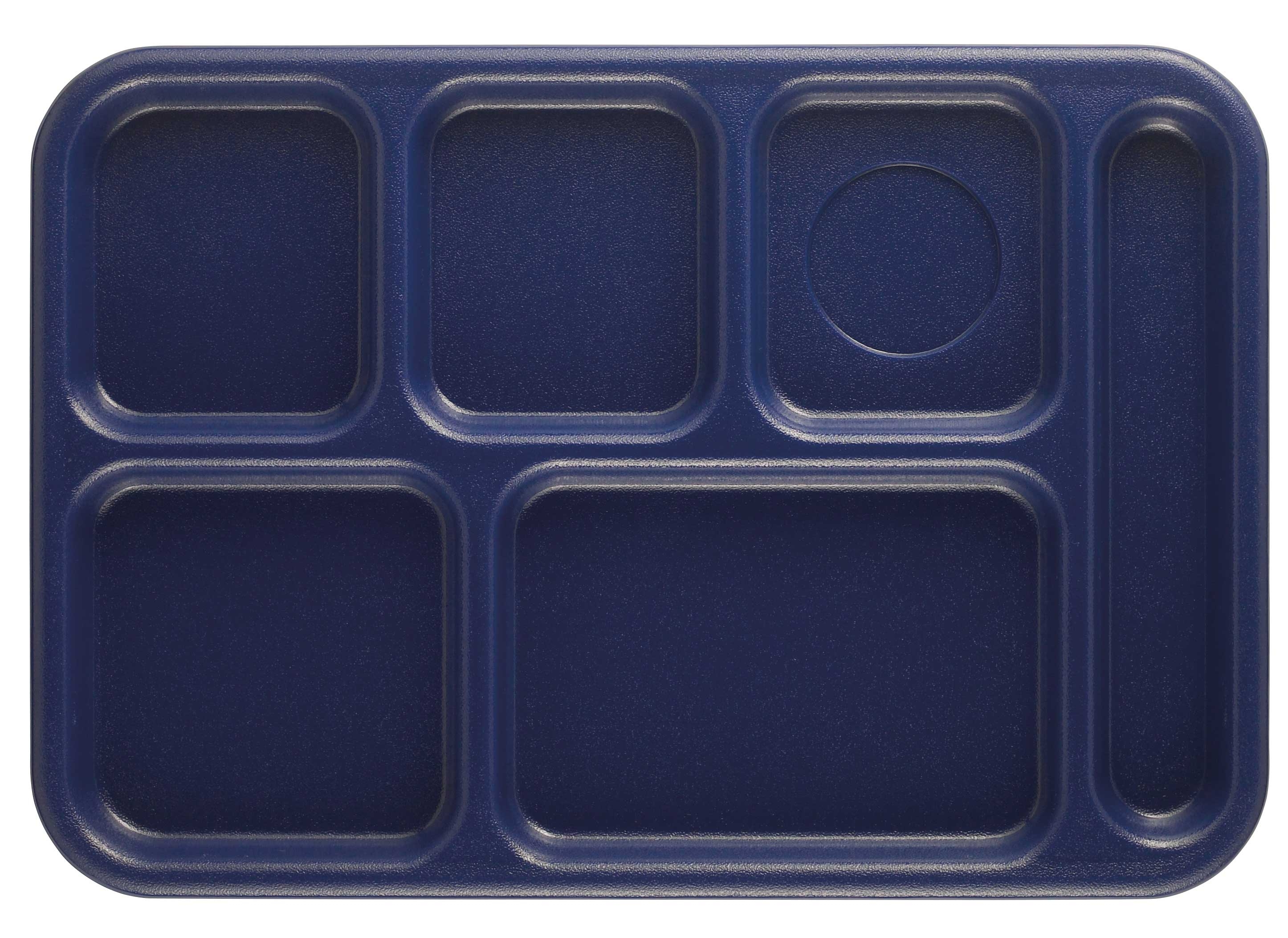 Camwear Six Compartment School Tray, Navy Blue, 10 X 14 1/2 X 15/16 inch -- 24 per case.