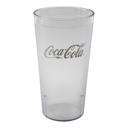 Cambro Clear Coca Cola Tumbler, 32 Ounce Capacity -- 24 per case.