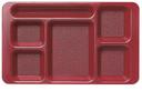 Cambro Polycarbonate Compartment Tray, Cranberry, 9 x 15 inch -- 24 per case