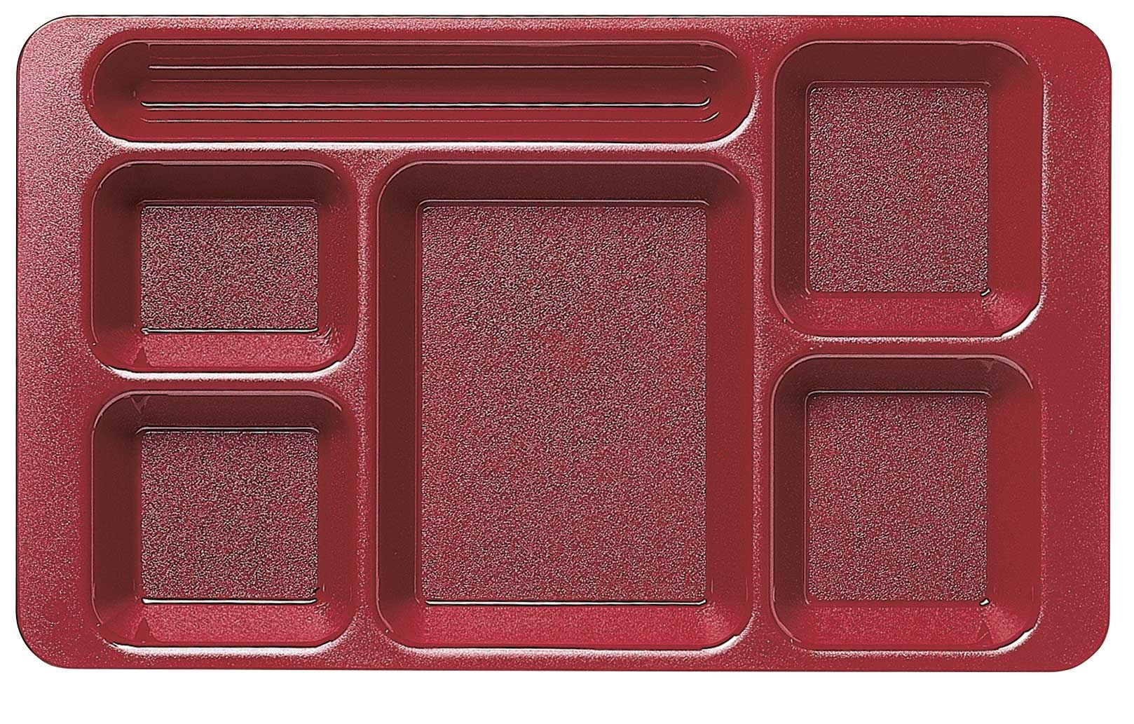 Cambro Polycarbonate Compartment Tray, Cranberry, 9 x 15 inch -- 24 per case