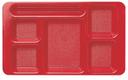 Cambro Polycarbonate Compartment Tray, Red, 9 x 15 inch -- 24 per case