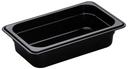 Camwear One Fourth Size Food Pan, Black, 1.8 Quart -- 6 per case