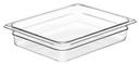 Camwear Half Size Food Pan, Clear, 10 7/16 x 12 3/4 inch -- 6 per case