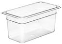 Camwear One Third Size Food Pan, Clear, 6 15/16 x 12 3/4 inch -- 6 per case