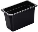 Camwear One Third Size Food Storage Pan, Black, 8 inch -- 6 per case.