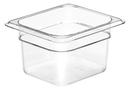 Camwear Clear Cover Only for One Sixth Size Food Pan, 1.6 Quart -- 6 per case