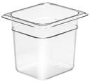 Camwear Clear Cover Only for One Sixth Size Food Pan, 2.4 Quart -- 6 per case