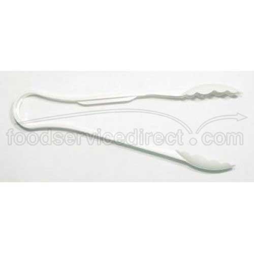 Cambro Scallop Grip Tong, White, 9 inch -- 12 per case.