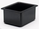 Coldfest Half Size Food Pan, Black, 10 1/4 x 12 3/4 x 6 inch.